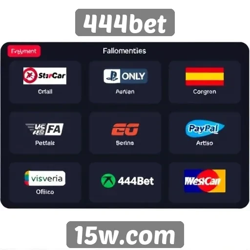 Comparativo de métodos de pagamento na 444bet
